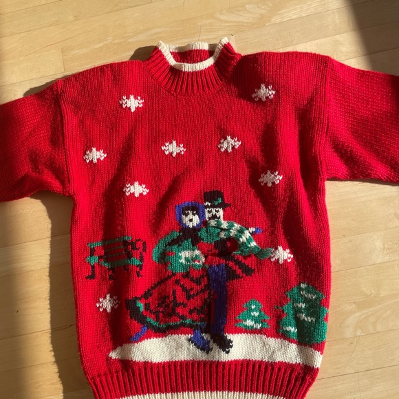 VINTAGE Christmas Knit Sweater - Picture 3 of 4